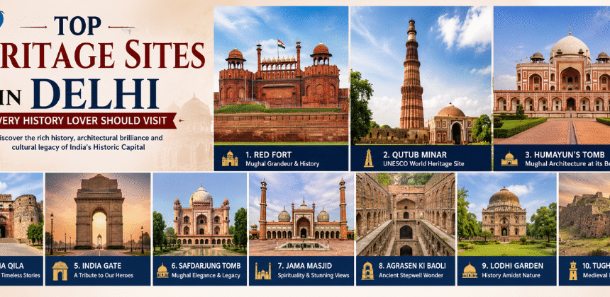 Top Heritage Sites in Delhi Every History Lover Should Visit