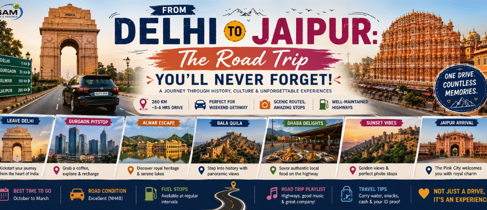 Top weekend getaways from Delhi including Agra, Jaipur, Rishikesh, and Jim Corbett.